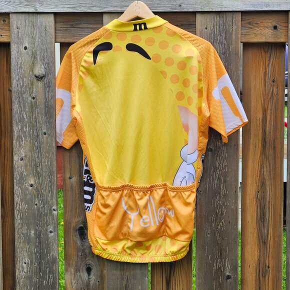 FUN M&M's Candy Cycling Jersey Yellow M&M Women's XL - Picture 3 of 5